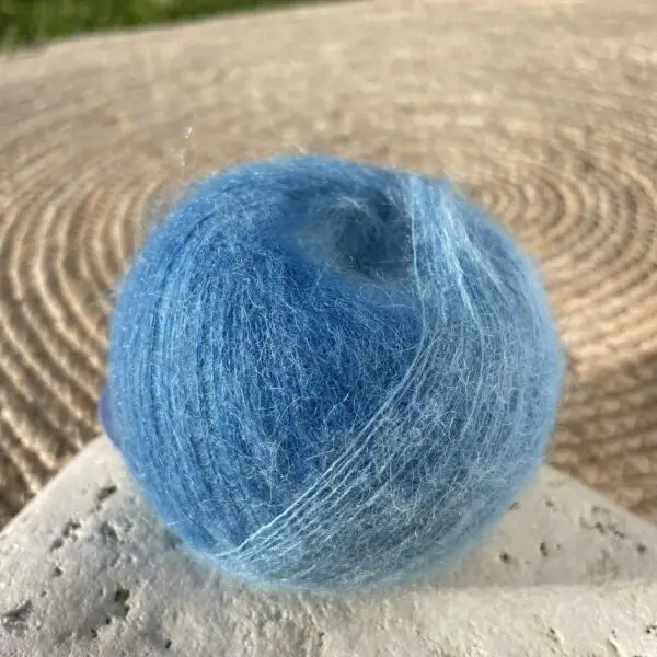 +Mohair Nøgle blå