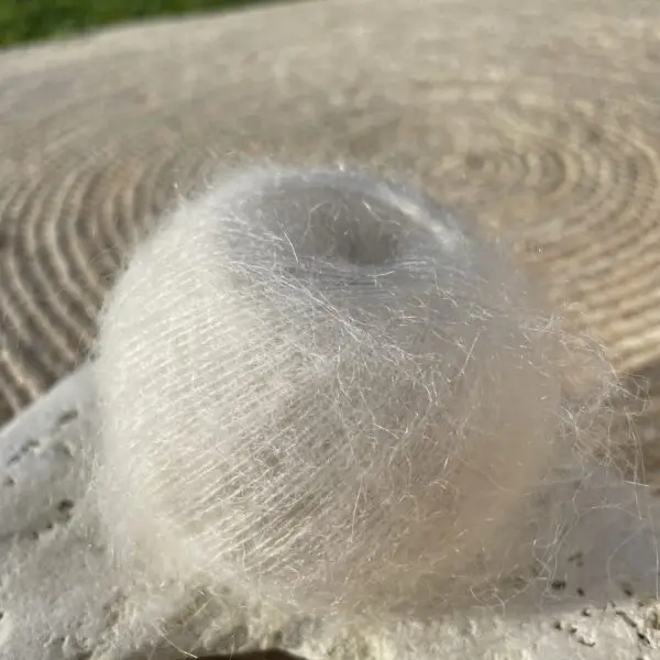+Mohair Nøgle Hvid