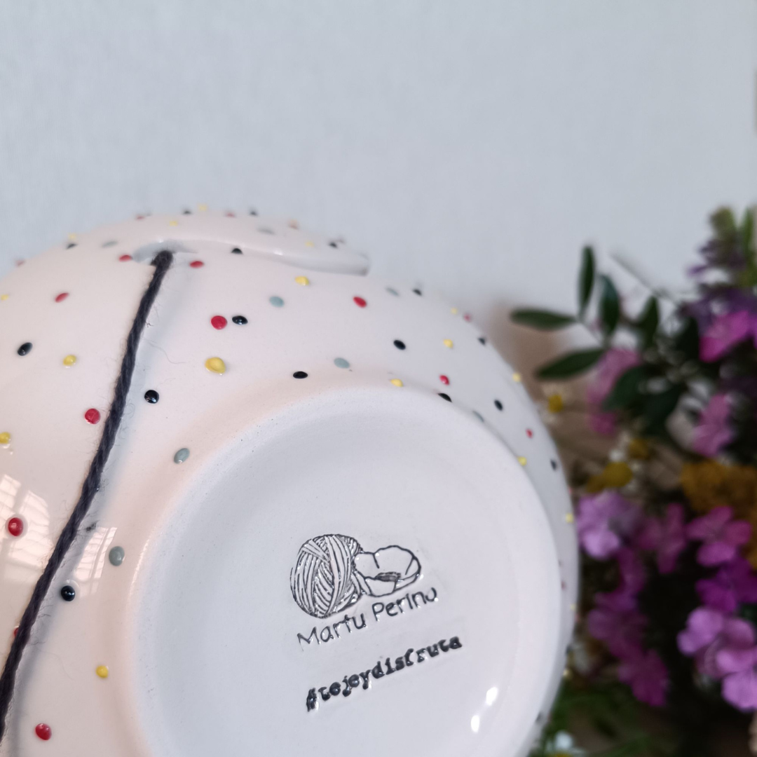 Garnskål fra “dots” kollektionen - Billede 6