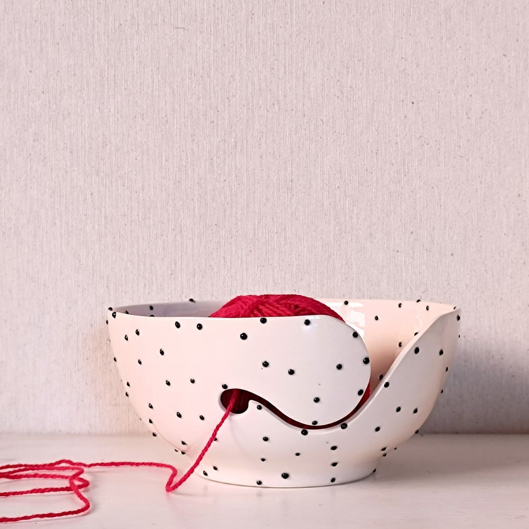 Garnskål fra “dots” kollektionen - Billede 4