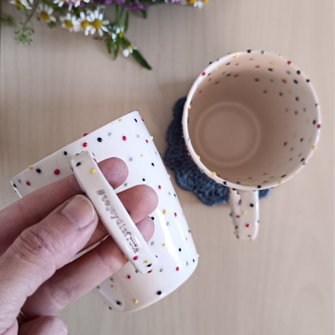 Kop eller Krus med hank fra “dots” kollektionen - Billede 2