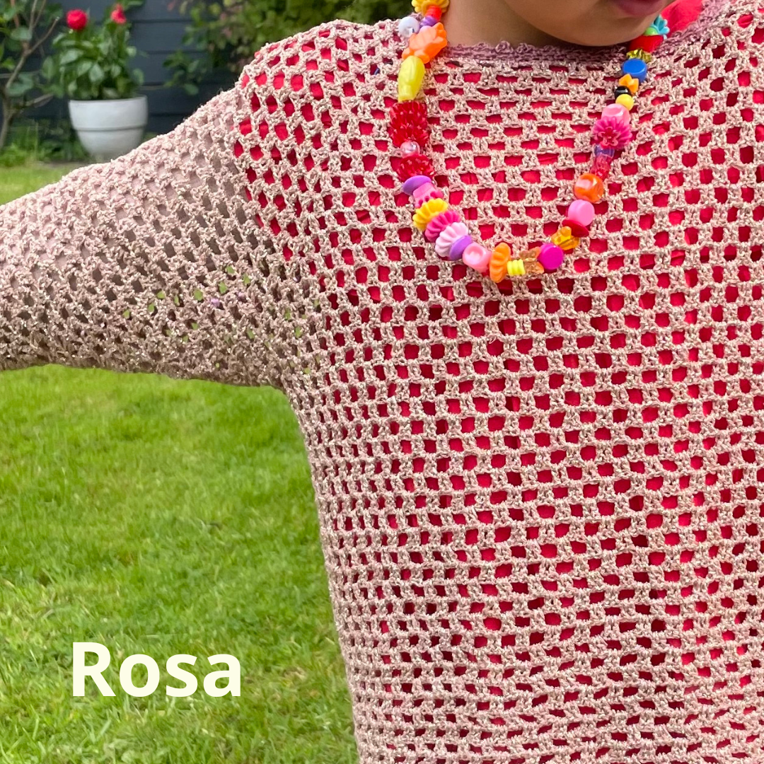 Kit <br>Luftig Bluse i Glimmer til Børn - Billede 2