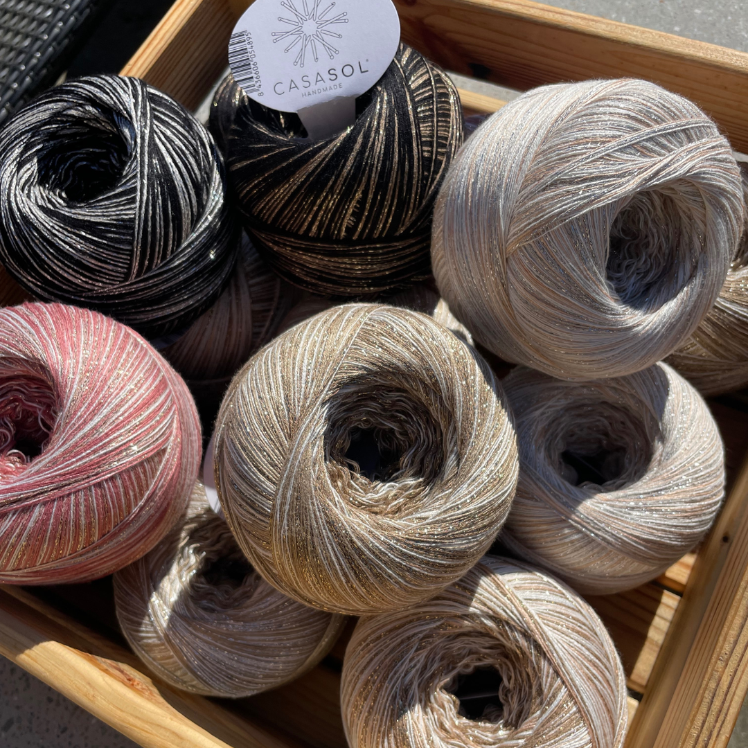 Hæklekit <br>Mañanita Sjælevarmer i bambus/glimmer - Billede 8