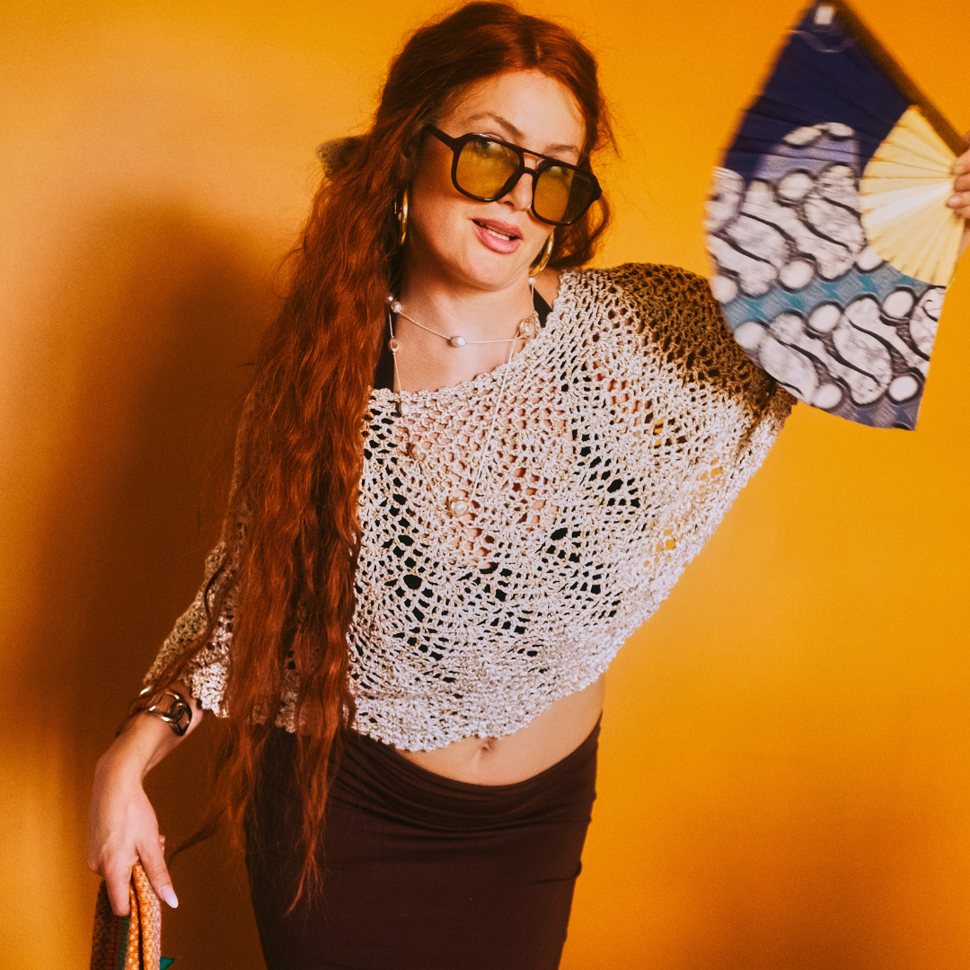 Opskrift <br>Mañanita Sjælevarmer i Candy Brillino (bambus/glimmer) - Billede 3