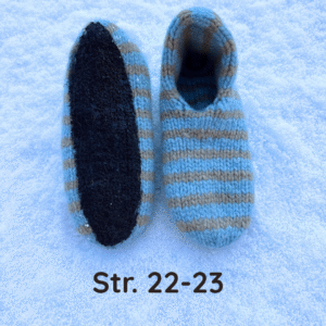 Vera futter <br>Blå og grå str 22-23