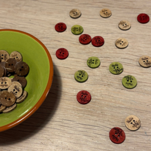 Kokosknapper med Giraf <br>15 mm